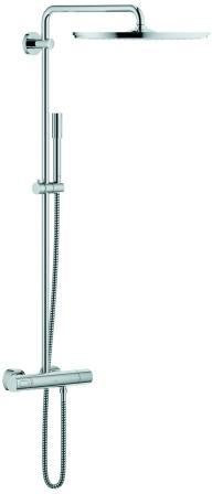 GROHE Rainshower System 400 Duschsystem mit Thermostatbatterie und Handbrause, Chrom