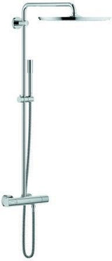 GROHE Rainshower System 400 Duschsystem mit Thermostatbatterie und Handbrause, Chrom