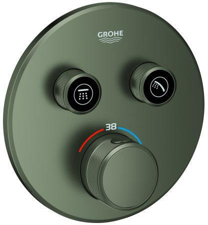 GROHE Grohtherm SmartControl Unterputz-Thermostat 2 Absperrventile hard graphite