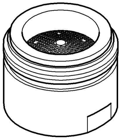 GROHE Mousseur 64186 Strahlregler – M20 x 1 Außengewinde, 15 l/min, Chrom
