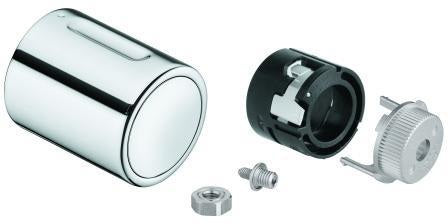 GROHE Temperaturwählgriff 49124 Chrom – Sicherheitsgriff für Eurosmart Cosmopolitan E IR-Brausethermostat