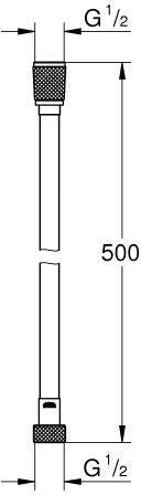 GROHE Relexaflex Brauseschlauch 500 mm Chrom – Knickfest & Druckbeständig bis 5 bar