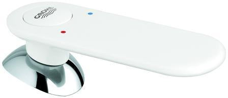 GROHE Hebel 46667 Chrom – Armaturengriff mit rot/blauer Temperaturanzeige