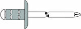 GESIPA Blindniet PolyGrip Nietschaft 4,8x10 mm K16 Alu/Stahl 250 Stück
