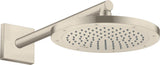 AXOR Brausearm 390 mm DN 15 eckig brushed nickel – Wandmontage