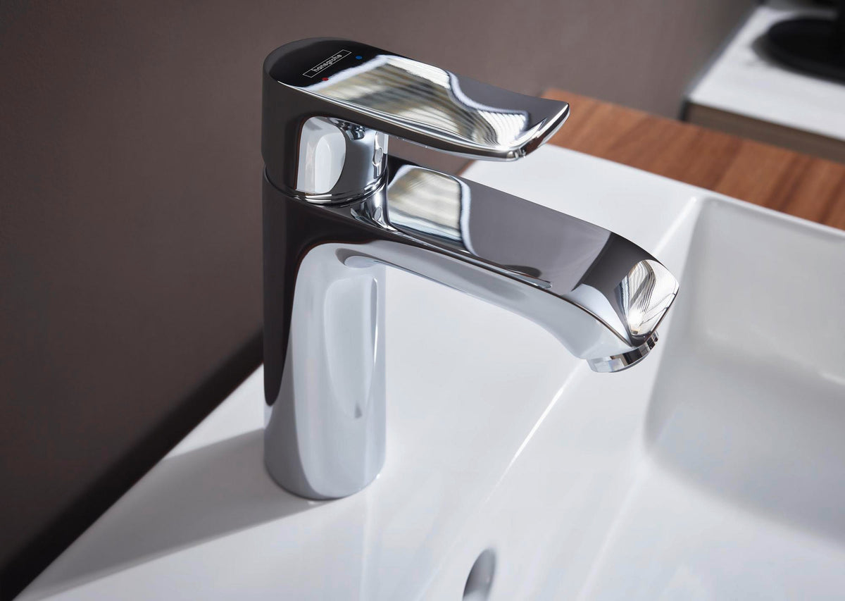 HANSGROHE Metris 110 Einhebel-Waschtischmischer chrom mit ComfortZone und Ablaufgarnitur