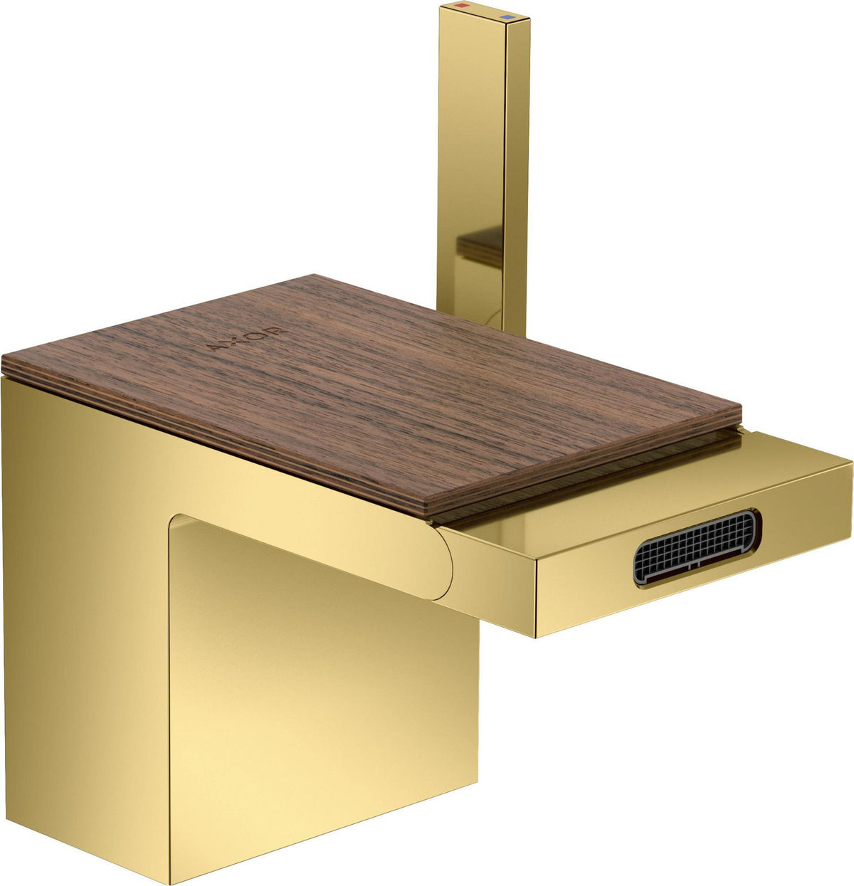AXOR MyEdition Platte 150 in Leder – Abnehmbare Design-Abdeckung für Waschtischarmaturen