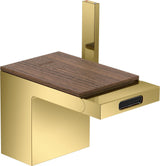 AXOR MyEdition Platte 150 in Leder – Abnehmbare Design-Abdeckung für Waschtischarmaturen