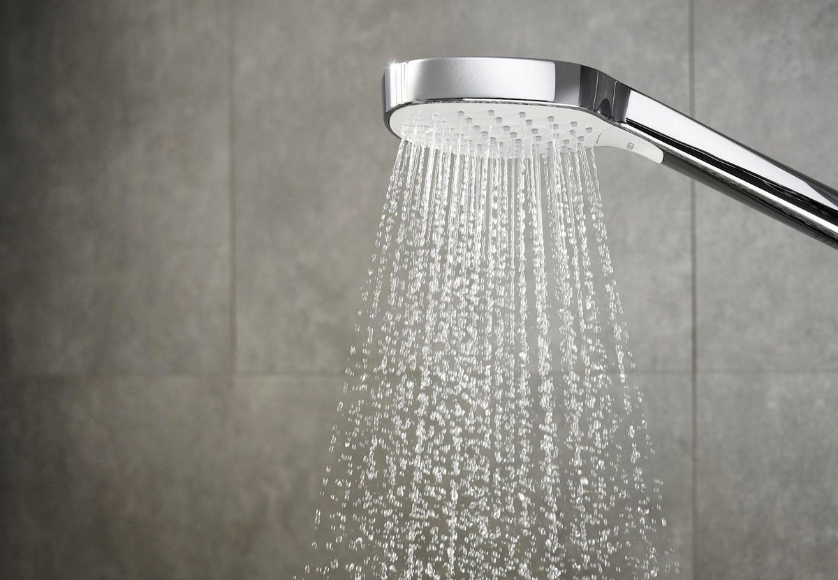 HANSGROHE Handbrause Croma Select E Vario 110 mm weiß/chrom – 3 Strahlarten mit Select-Taste