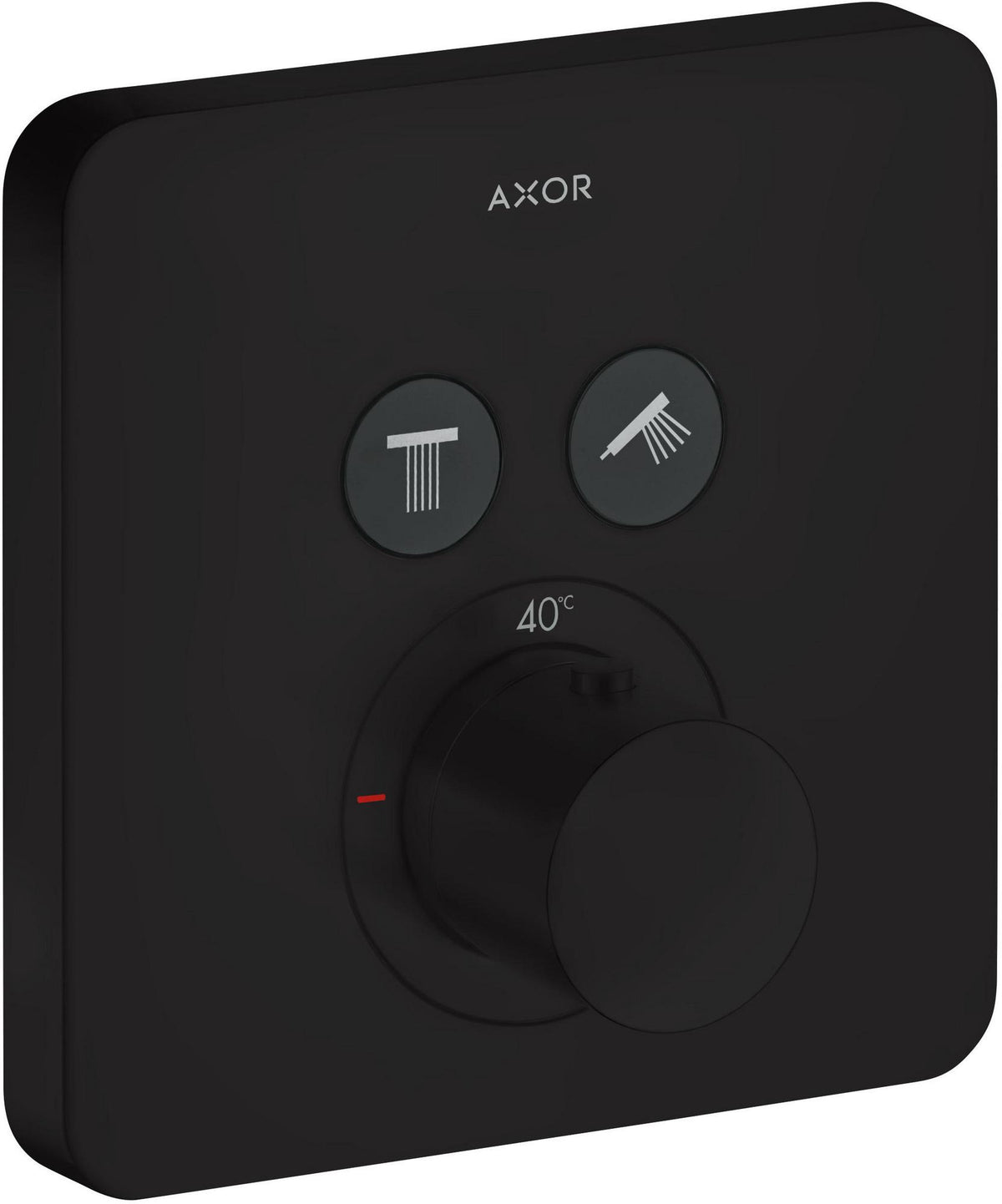 AXOR ShowerSelect UP Fertigset 2 Verbraucher Thermostat softcube mattschwarz
