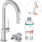HANSGROHE Aqittura M91 Filtersystem 210 mit Ausziehschlauch und aBox Starter Set – gefiltertes Trinkwasser direkt aus der Küchenarmatur