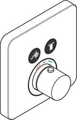 AXOR ShowerSelect UP Fertigset 2 Verbraucher Thermostat softcube mattschwarz