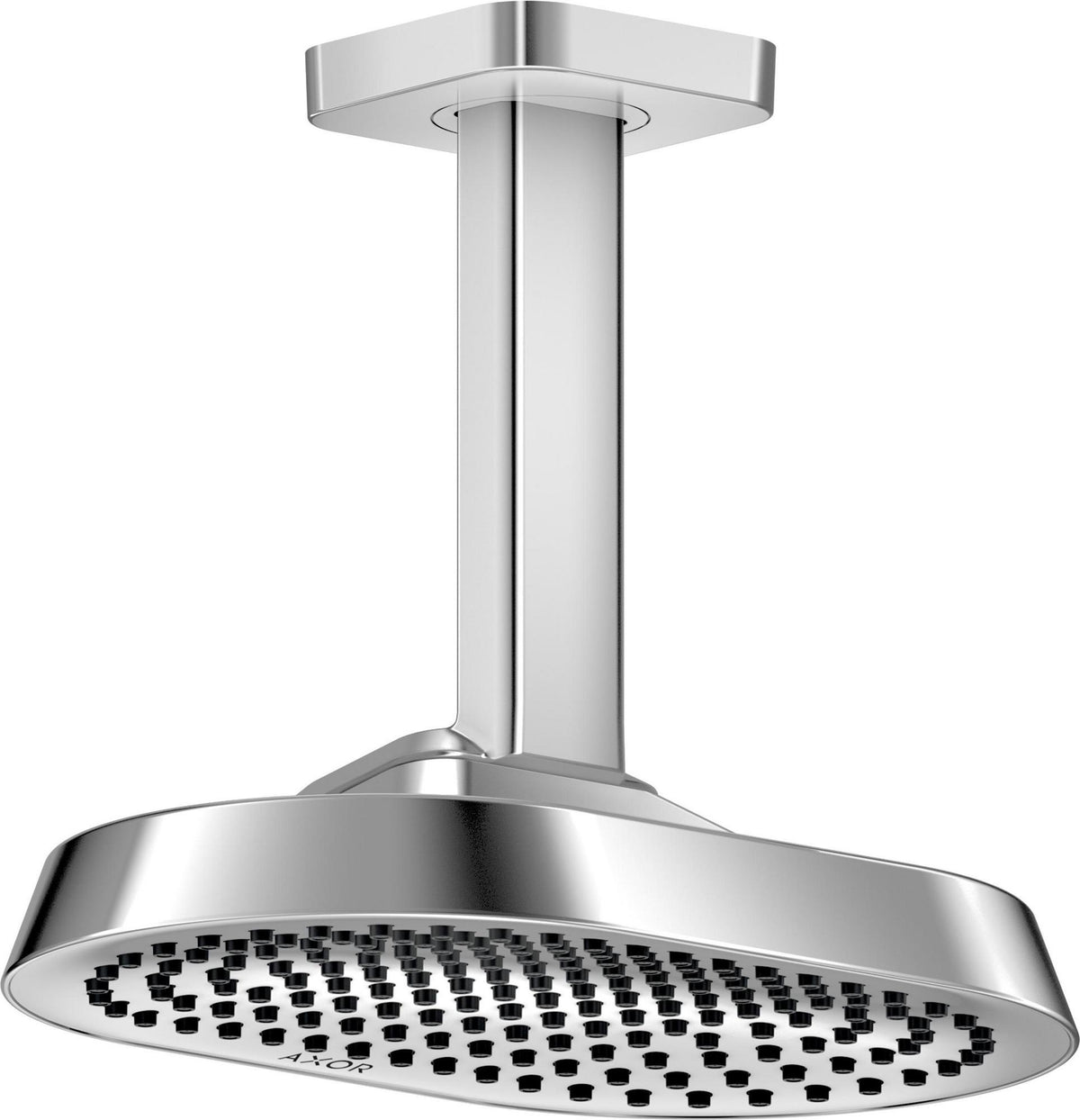 AXOR ShowerSphere 1jet EcoSmart Kopfbrause 250 x 160 mm mit Deckenanschluss – Rain FlexPower & QuickClean+