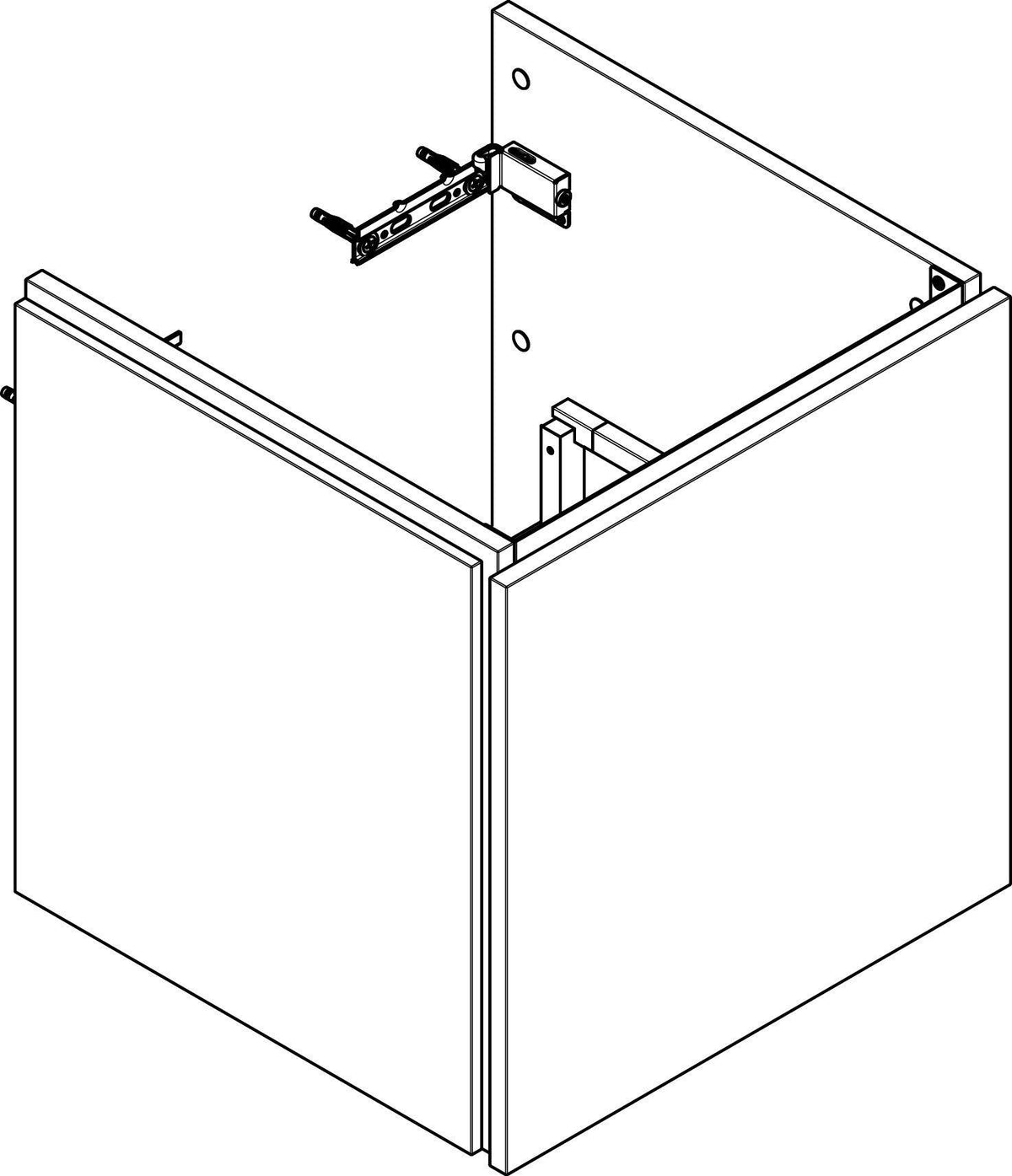 HANSGROHE Xilesa E Waschtischunterschrank 480 mm – 1 Schubkasten, SoftClose, wandmontiert