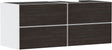 HANSGROHE Xevolos E Waschtischunterschrank 1370 mm mattweiß Eiche dunkel grifflos