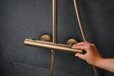HANSGROHE Showerpipe Pulsify S Puro 1jet mit EcoSmart-Thermostat, chrom – 260 mm Kopfbrause