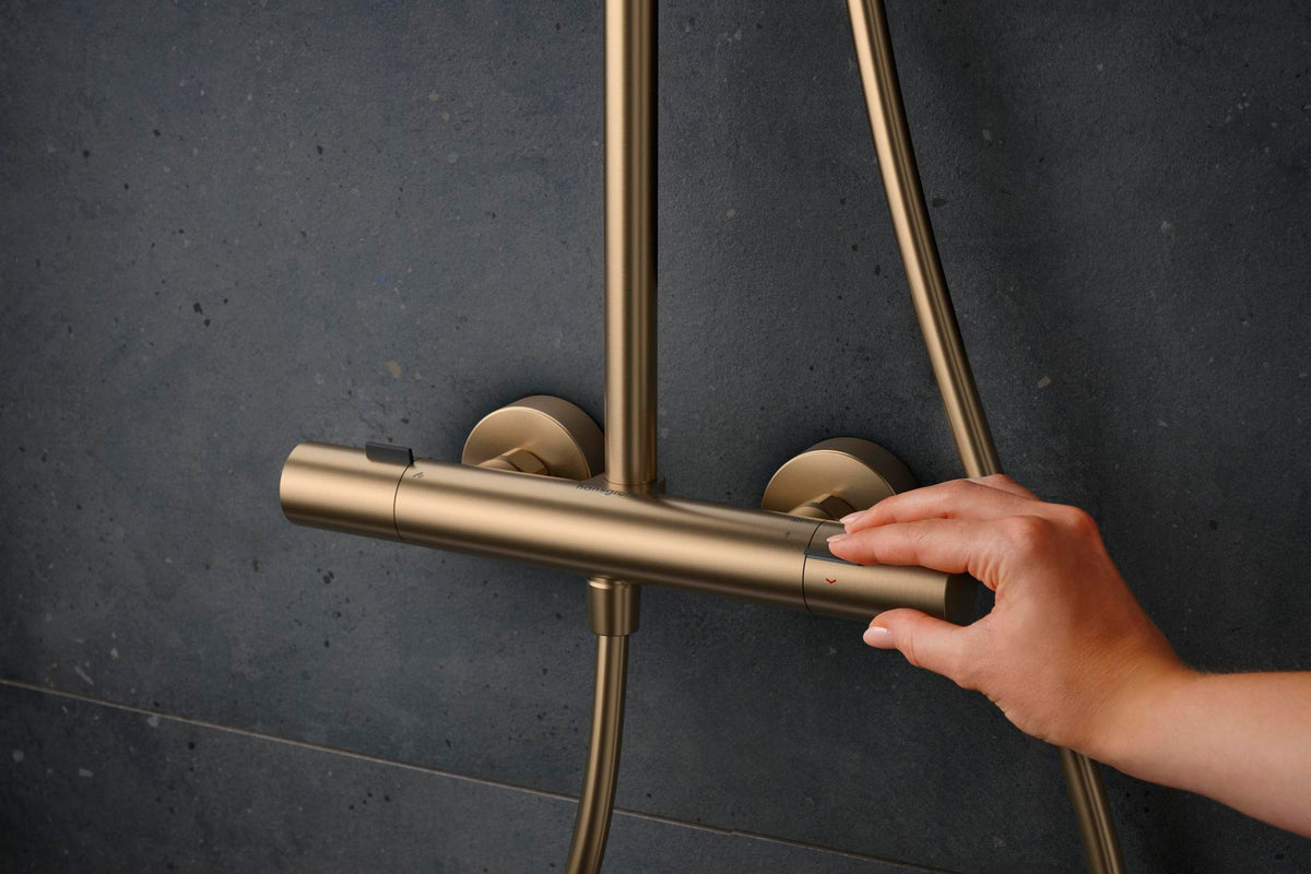 HANSGROHE Showerpipe Pulsify S Puro 1 Jet mit Thermostat in Chrom