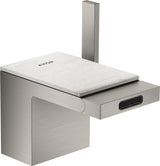 AXOR MYEDITION Einhebel-Bidetmischer ohne Platte polished gold optic mit Push-Open Ablaufgarnitur