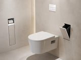 HANSGROHE XtraStoris Rock Einbau-Abfalleimer mit befliesbarer Push-Open Tür 300/150/140