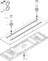 AXOR ShowerSolutions ShowerHeaven 1200x300 Kopfbrause mit 4 Strahlarten und Chrom-Oberfläche