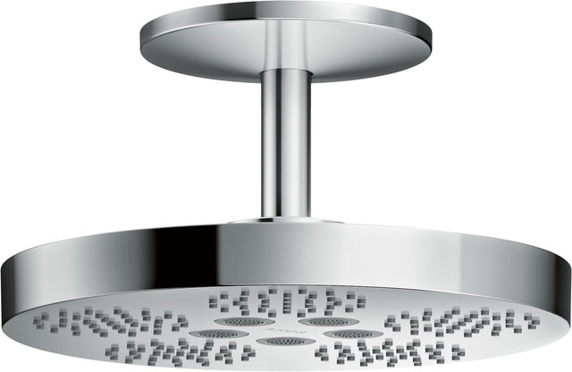 AXOR ONE 280 2jet Kopfbrause mit Deckenanschluss, chrom, 2 Strahlarten, PowderRain, Antikalk