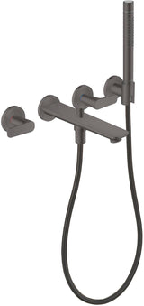 AXOR Citterio C 3-Loch-Wannenarmatur mit Handbrause, Ausladung 222 mm, Chrom