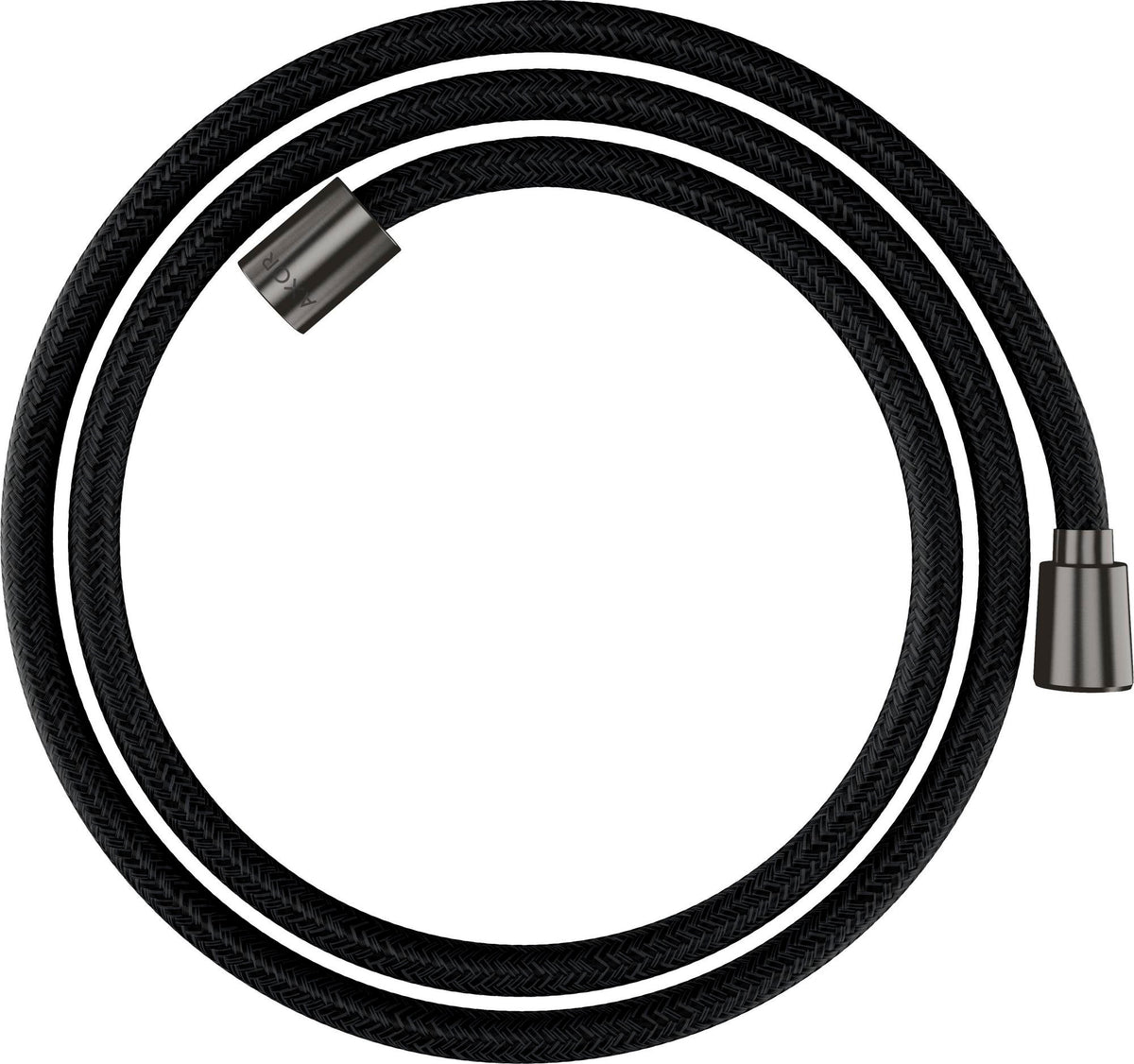 AXOR ShowerSolutions Textilbrauseschlauch 160 cm mit konischer und zylindrischer Mutter, Chrom
