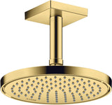 AXOR Decken-Anschlussstück 100 mm DN 15 eckig in Edelstahl-Optik von Hansgrohe
