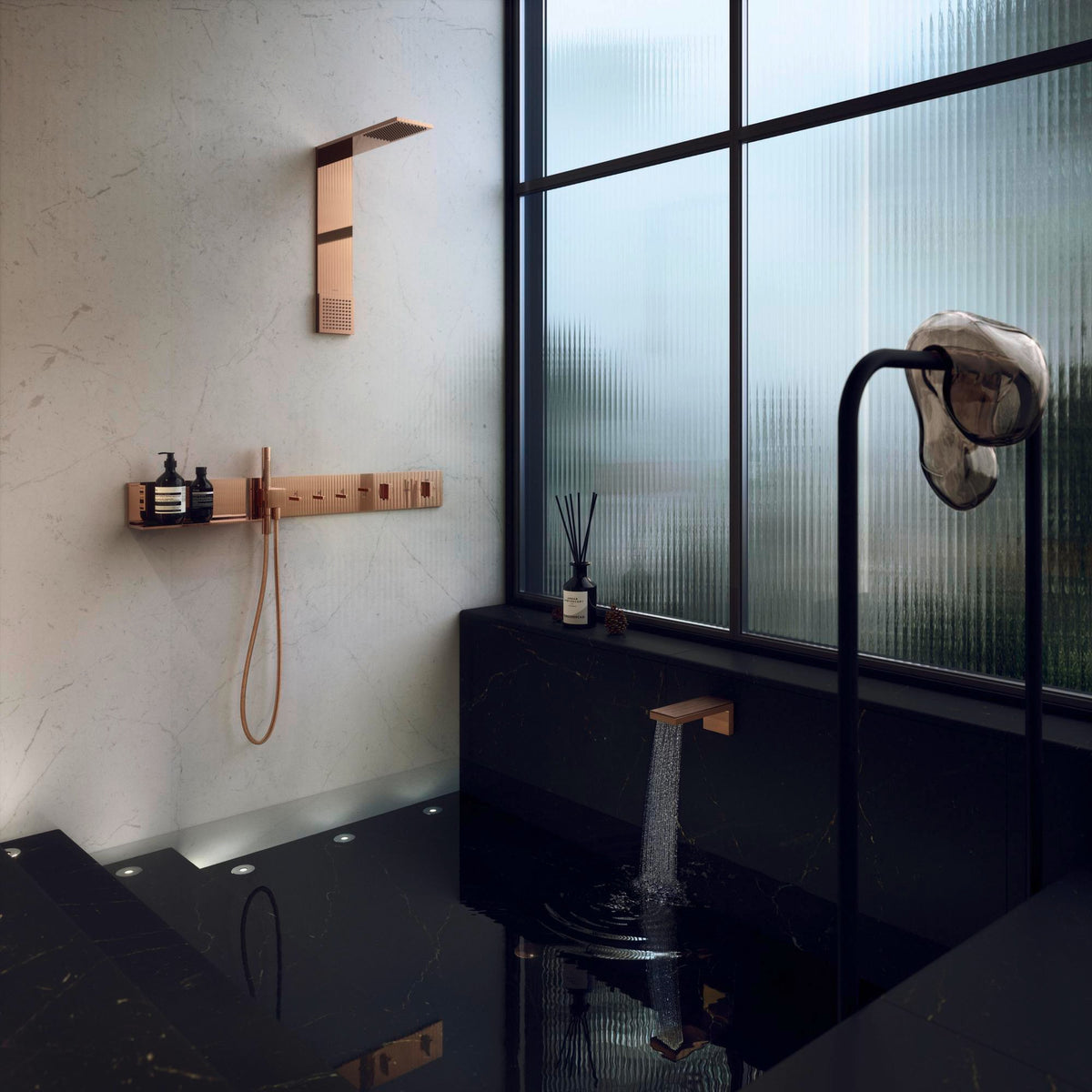 AXOR ShowerComposition Thermostatmodul 610/110 mit 4 Verbrauchern – Chrom