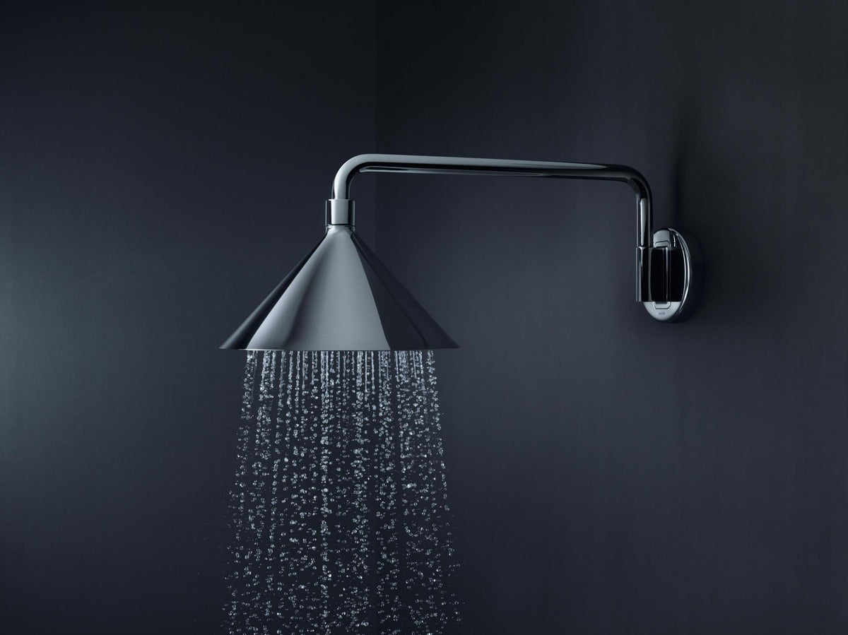 AXOR Kopfbrause 240 2jet von Hansgrohe – 279 mm, Chrom, 2 Strahlarten, Wandmontage