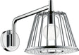 AXOR LampShower Nendo Kopfbrause 275 mm Chrom mit LED-Beleuchtung und Brausearm