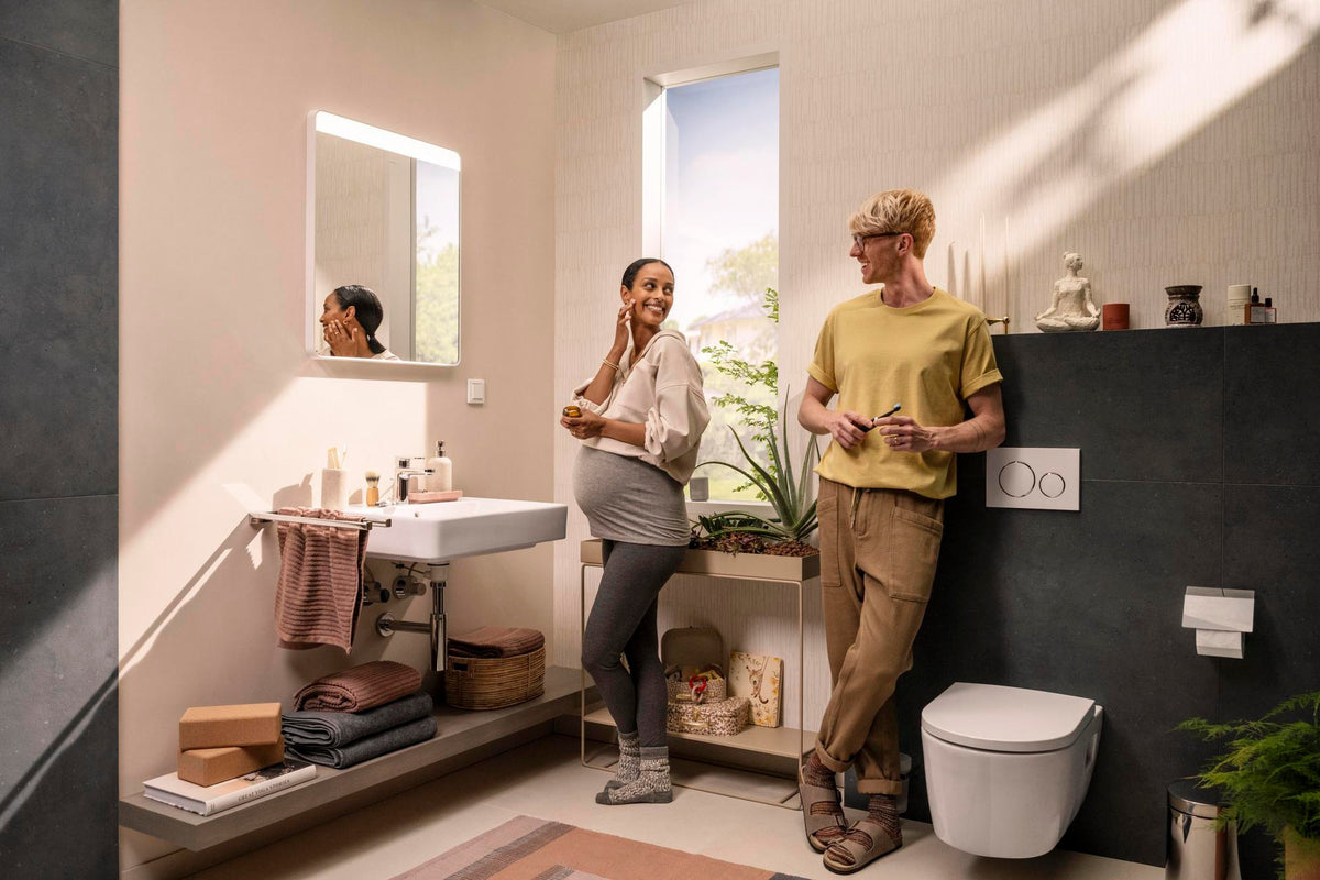 Hansgrohe Xanuia Q Waschtisch 600x480 mm weiß ohne Hahnloch mit Überlauf