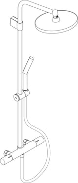 HANSGROHE Activera S Showerpipe 240 1jet EcoSmart mit Ecostat Fine – Chrom