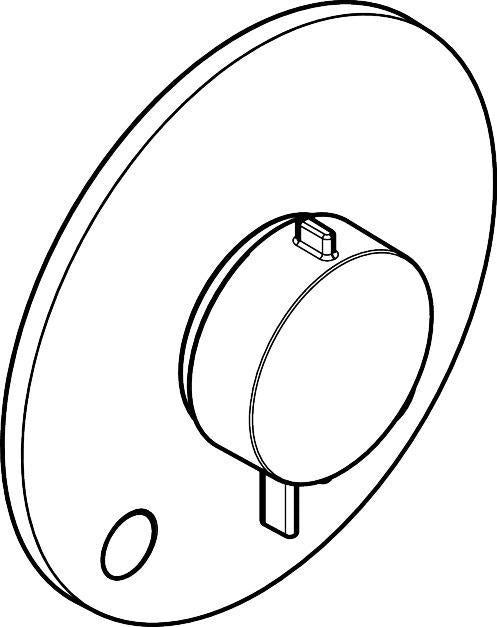 HANSGROHE Ecostat Comfort S Thermostat UP Fertigset für 2 Verbraucher mit Sicherungskombination