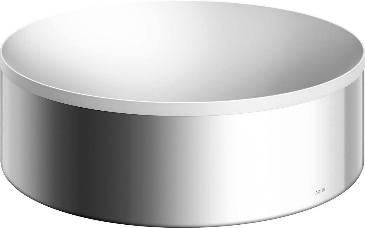 AXOR Suite Aufsatzwaschtisch rund 300 mm SolidSurface mit chrom Designrahmen