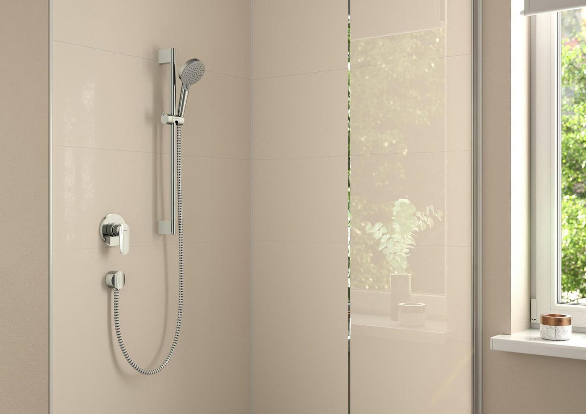 Hansgrohe VERNIS Blend Brauseset Vario/Unica 650 mm Chrom – Handbrause mit 2 Strahlarten