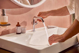 HANSGROHE Tecturis S Einhebel-Waschtischmischer 130 mm Ausladung Push-Open Chrom