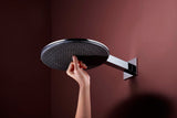 Hansgrohe Raindance Alive S 300 2jet EcoSmart Kopfbrause mit Brausearm – 300 mm, schwarz