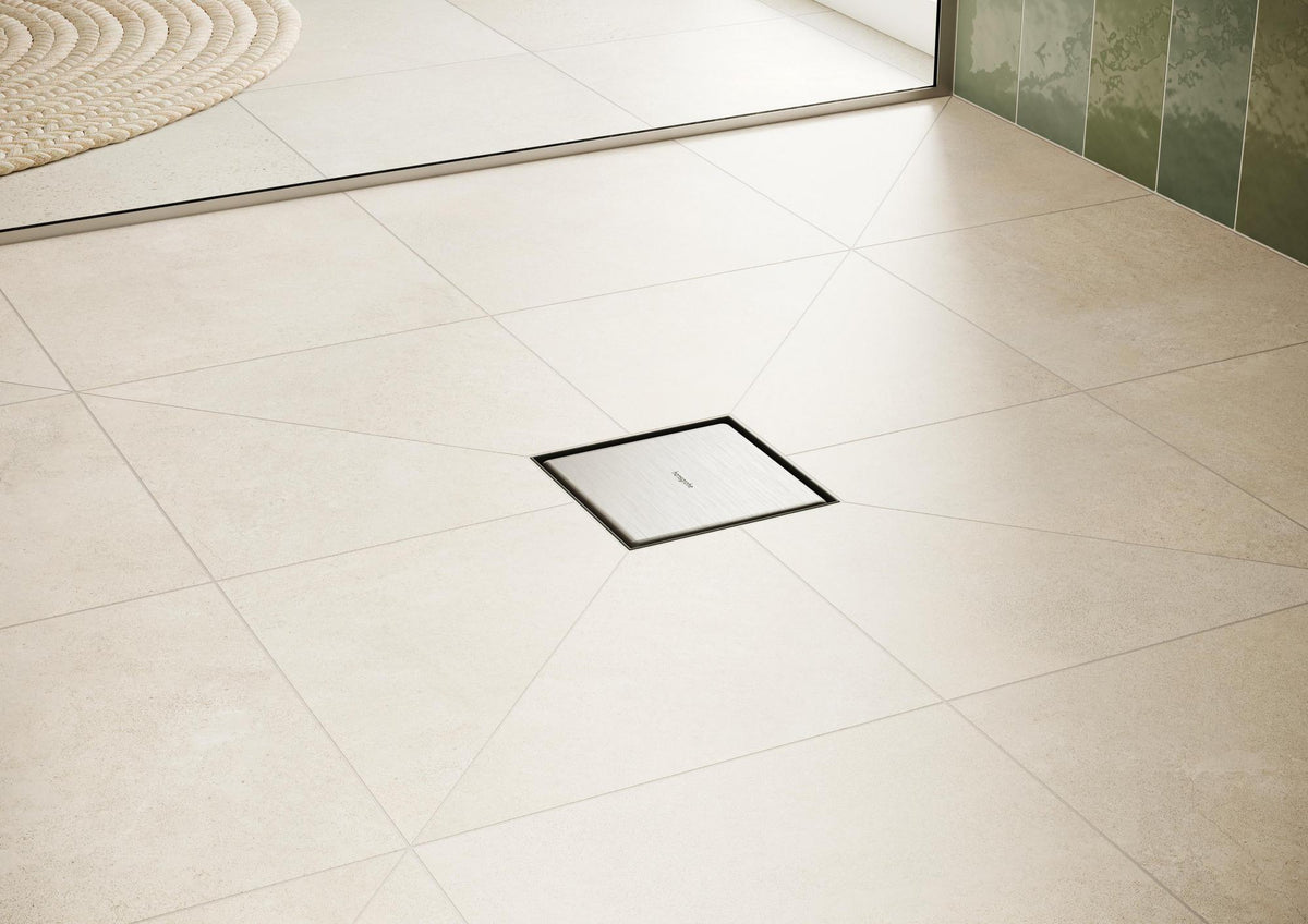 Hansgrohe RainDrain Point Punktablauf Komplettset 150x150mm mattschwarz