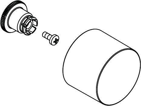 AXOR Massaud Absperrventil Chrom – Hansgrohe Ersatzteil für Brausestange 22 mm