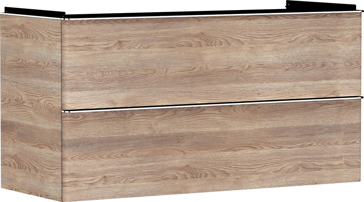 HANSGROHE Xelu Q Waschtischunterschrank 1180 mm weiß hochglanz mit 2 Schubkästen und SoftClose