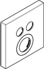 HANSGROHE Rosette SHOWER SELECT 155 x 155 mm für Thermostat mit 2 Verbrauchern, chrom