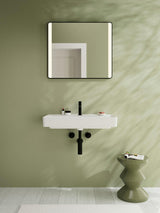 HANSGROHE Waschtisch Xanuia Q 800x480mm weiß mit SmartClean, Hahnloch & Überlauf