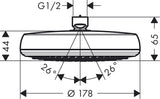 HANSGROHE Kopfbrause Crometta 160 1jet DN 15 chrom – Rain-Strahl, verstellbar