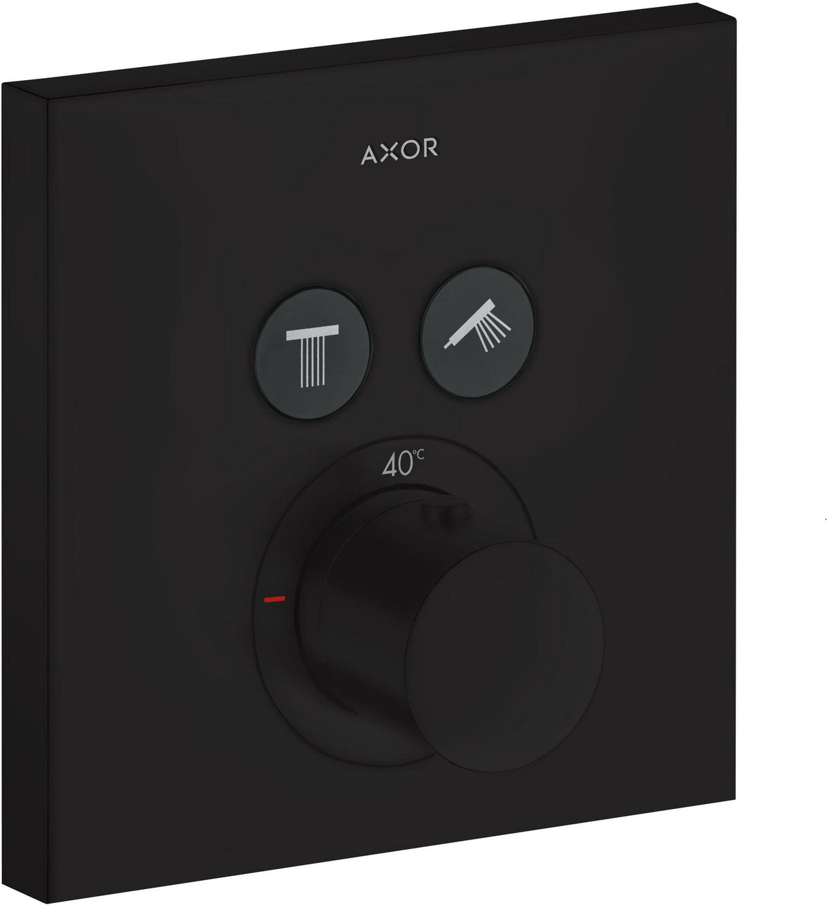 AXOR ShowerSelect UP Fertigset 2 Verbraucher Thermostat softcube mattschwarz