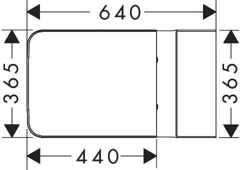 HANSGROHE Stand-WC-Set EluPura Original Q weiß mit Spülkasten und WC-Sitz – spülrandlos, AquaChannel Flush