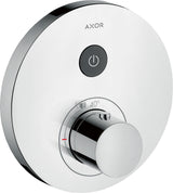 AXOR ShowerSelect Round Unterputz Thermostat für 1 Verbraucher, Chrom – komfortable Select-Technologie