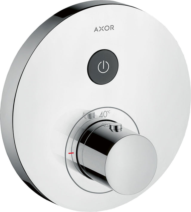 AXOR ShowerSelect Round Unterputz Thermostat für 1 Verbraucher, Chrom – komfortable Select-Technologie