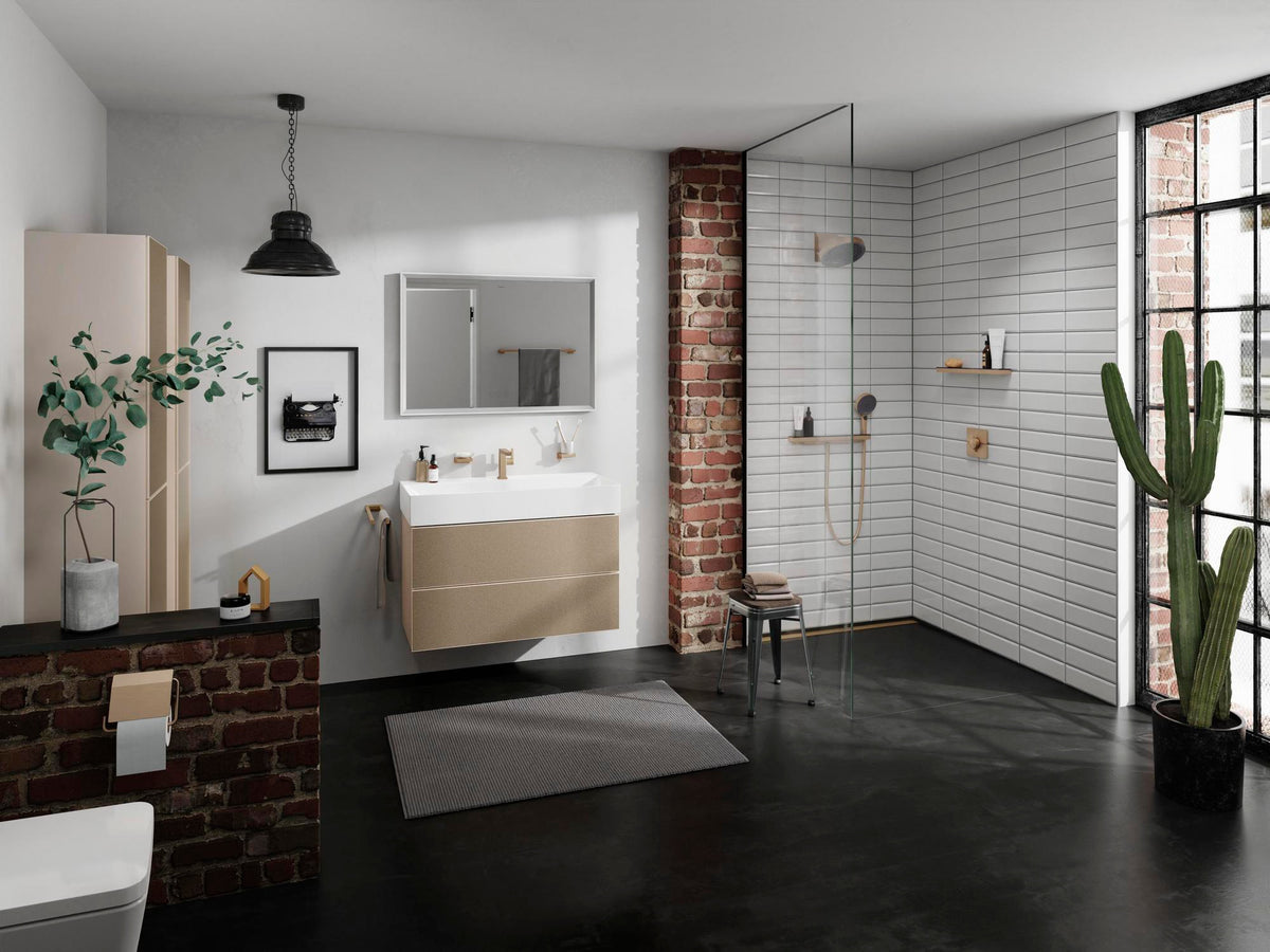 Hansgrohe Rainfinity Porter 500 Schlauchanschluss chrom mit Ablage L und Brausehalter