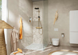 HANSGROHE Hochschrank Xelu Q 1650x400x350mm weiß hochglanz mit chrom Griffleiste